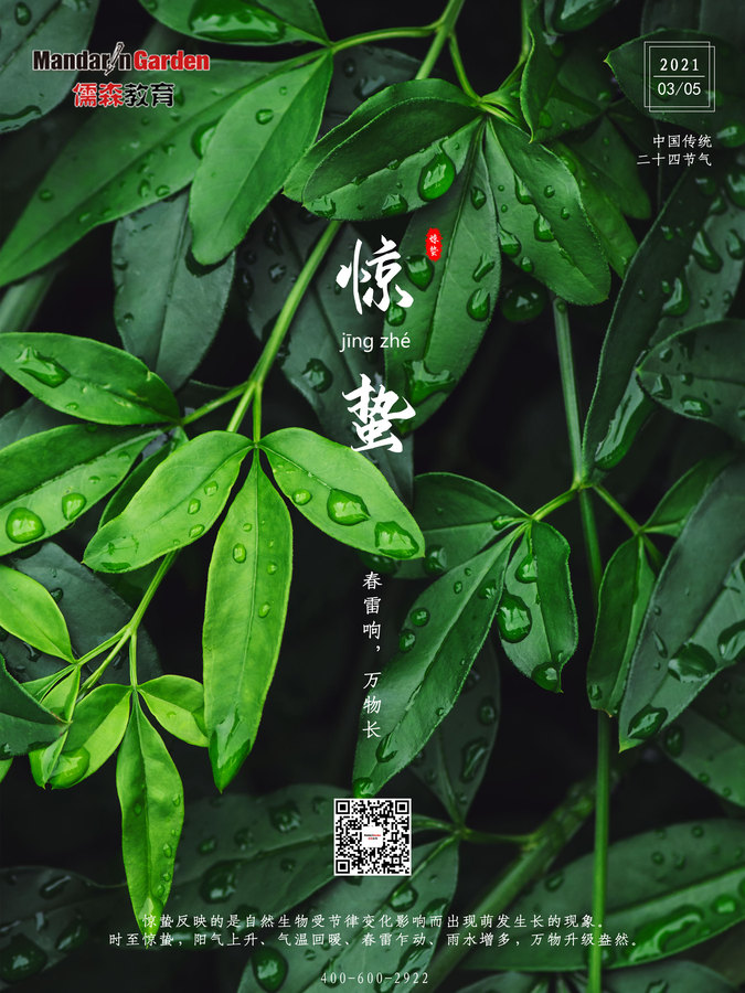 【中华传统二十四节气】惊蛰 learn chinese in shanghai.high qual